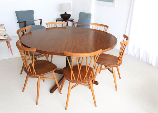 Round Six-Seater Dining Table