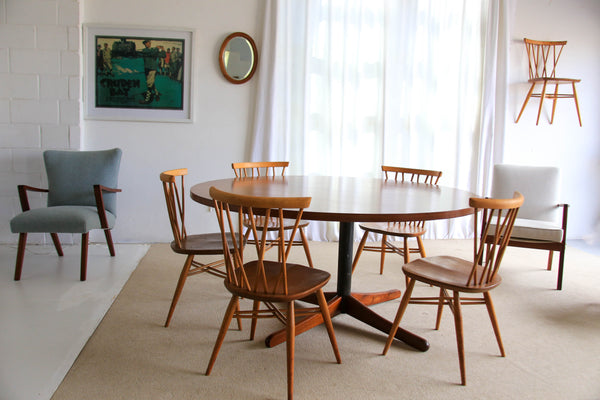 Round Six-Seater Dining Table