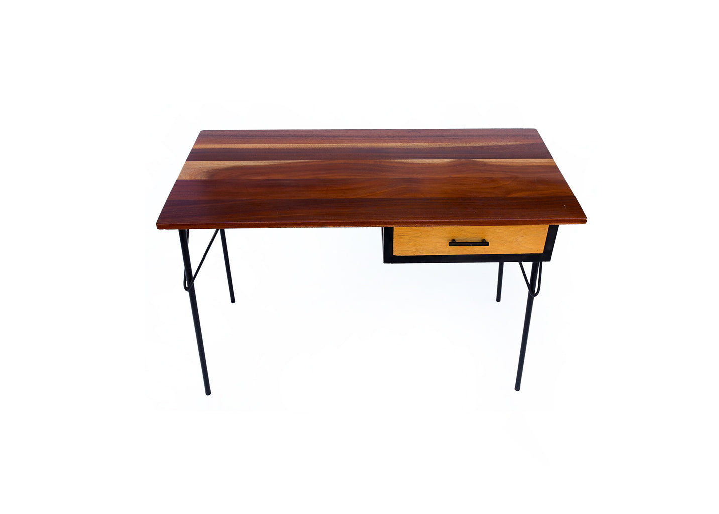 MCM Steel and Solid Wood Desk