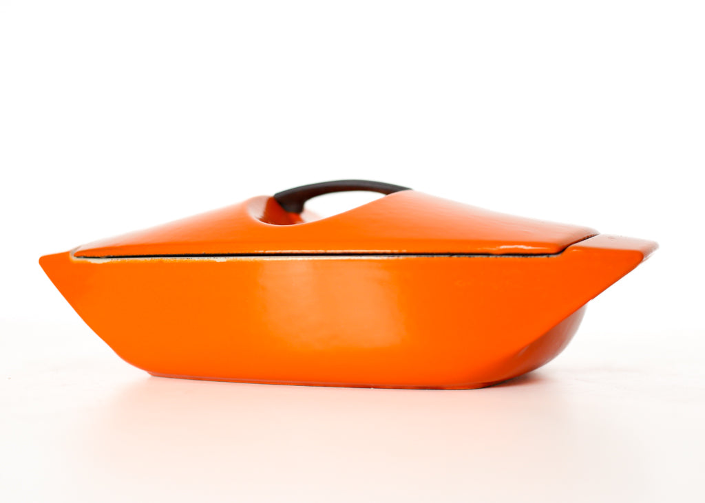 Rare Le Creuset Cast Iron and Enamel Casseroles by Raymond Loewy (1958)