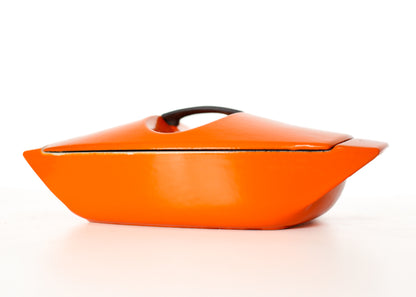 Rare Le Creuset Cast Iron and Enamel Casseroles by Raymond Loewy (1958)