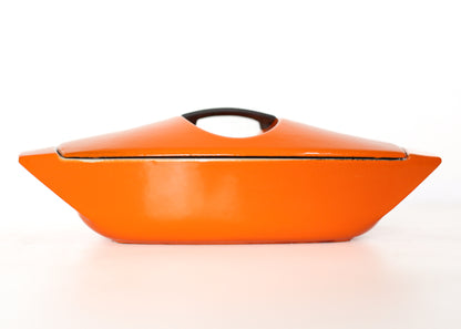 Rare Le Creuset Cast Iron and Enamel Casseroles by Raymond Loewy (1958)