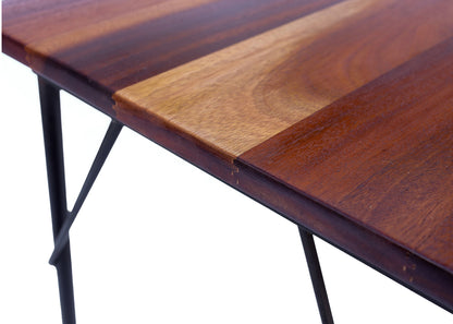MCM Steel and Solid Wood Desk