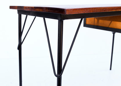 MCM Steel and Solid Wood Desk