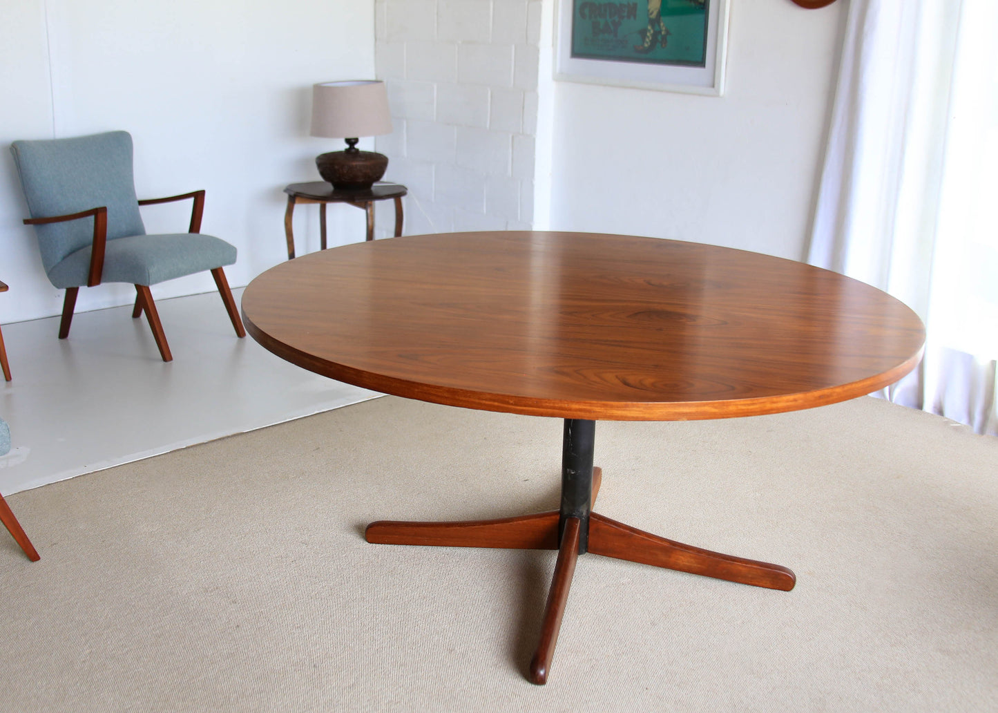 Round Six-Seater Dining Table