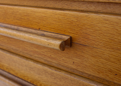 Solid Oak Vintage Chest of Drawers