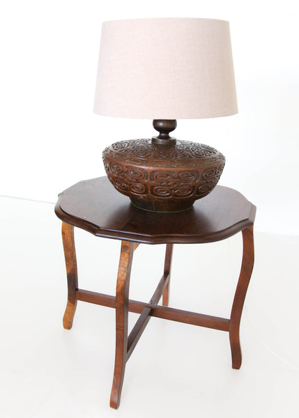 Solid Imbuia Lamp Table