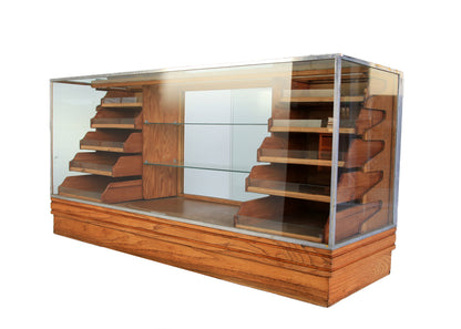 Antique Haberdashery Counter and Display Cabinet with Ten Drawers