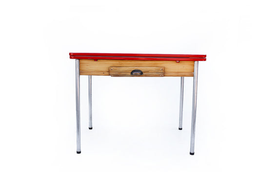 Extendable Enamel Top Kitchen Table