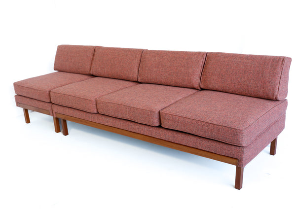 Six Seat Mid-century Corner Sofa