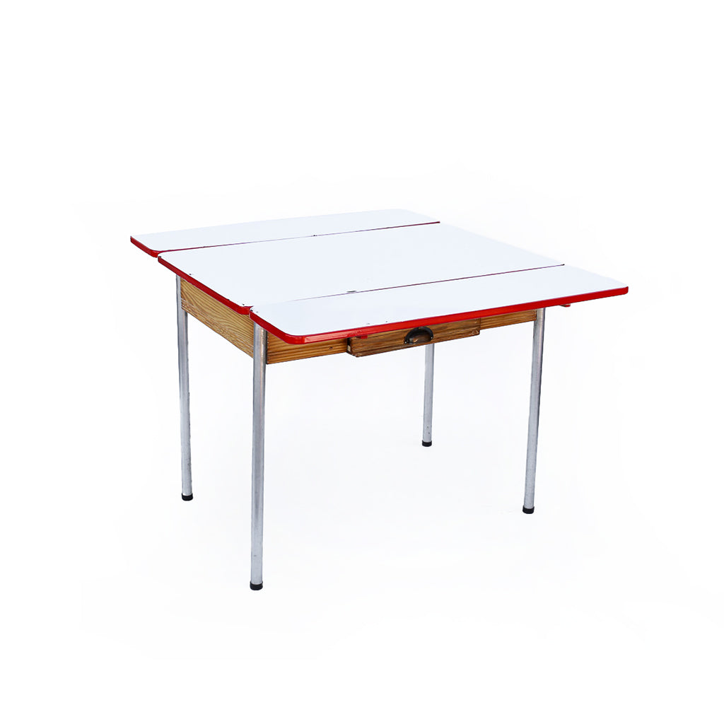 Extendable Enamel Top Kitchen Table