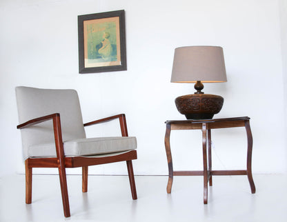 Solid Imbuia Lamp Table