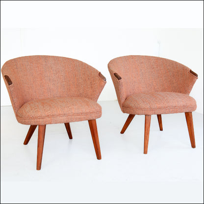 A Pair of Danish Modern Easy Chairs