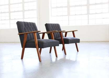 Pair of MCM Armchairs