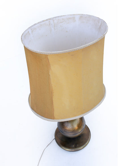 Vintage Brass Plated Stacked Ball Lamp
