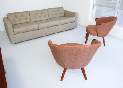 A Pair of Danish Modern Easy Chairs