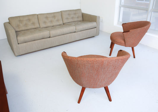 A Pair of Danish Modern Easy Chairs