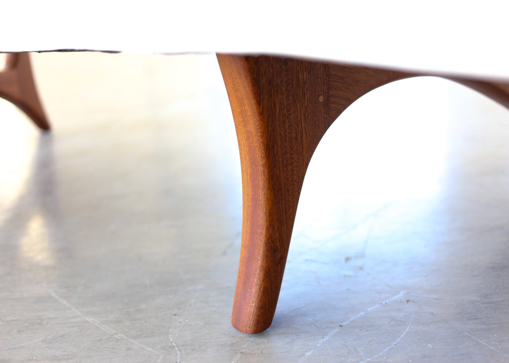 Rare Floating Curved Sofa by Vladimir Kagan