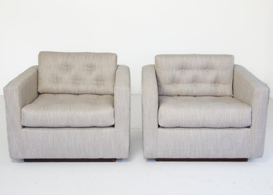 A Pair of Cube Lounge Chairs