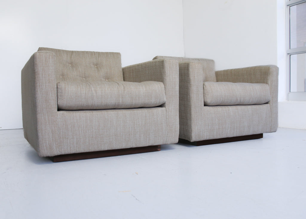 A Pair of Cube Lounge Chairs