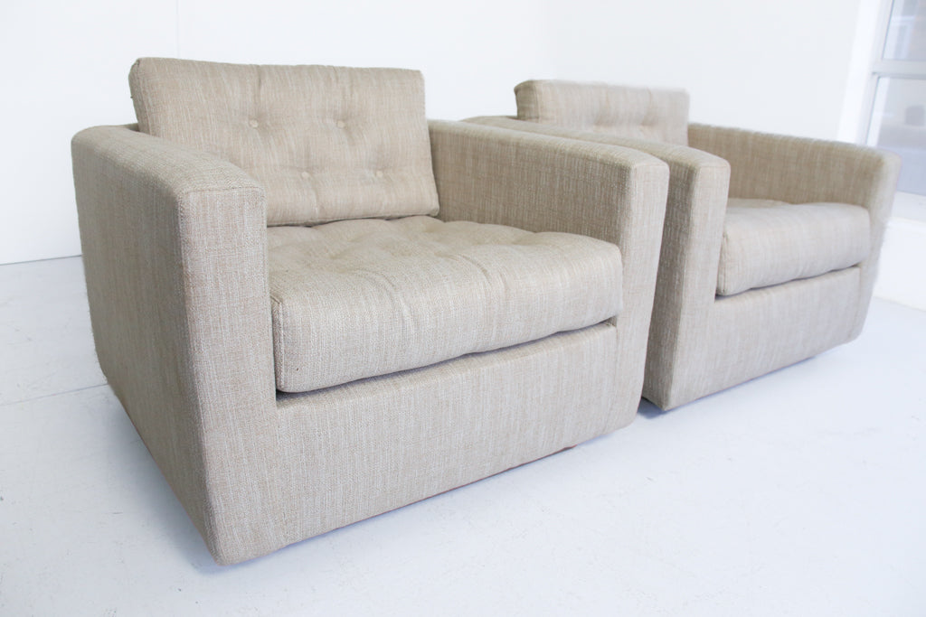 A Pair of Cube Lounge Chairs