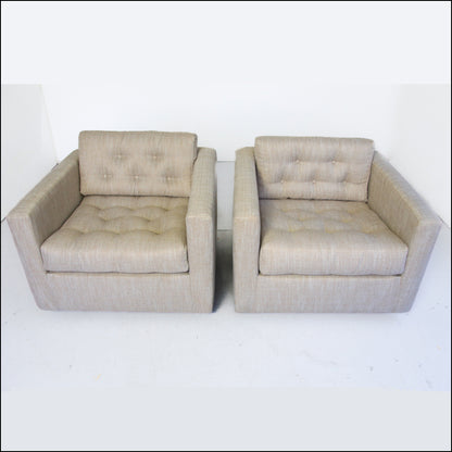 A Pair of Cube Lounge Chairs