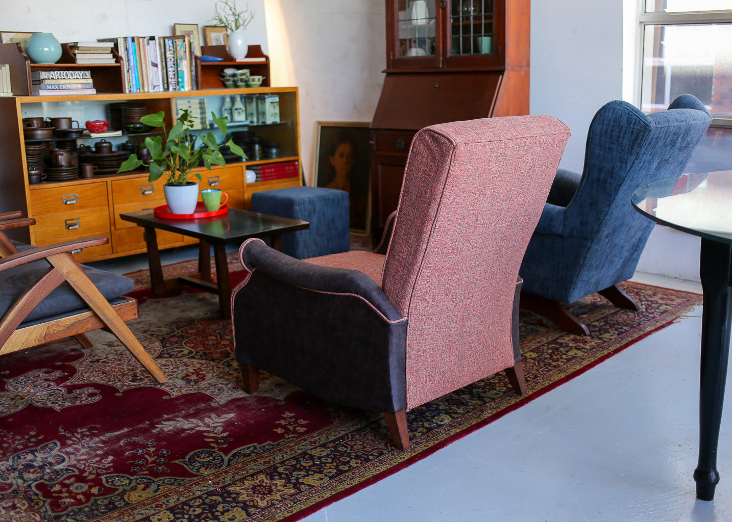 Vintage High Back Chair
