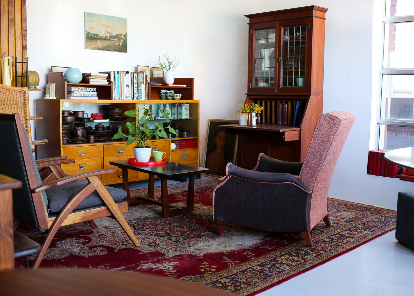 Vintage High Back Chair