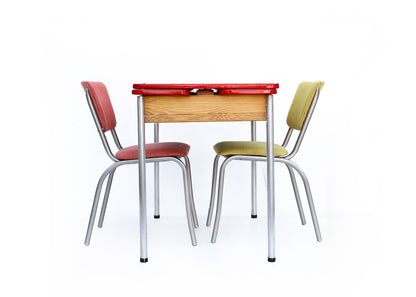 Extendable Enamel Top Kitchen Table