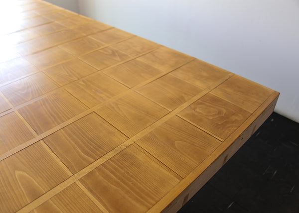 Solid Birch Wood Boardroom Table