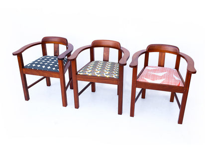 7 Vintage Station Master's Chairs - priced per chair
