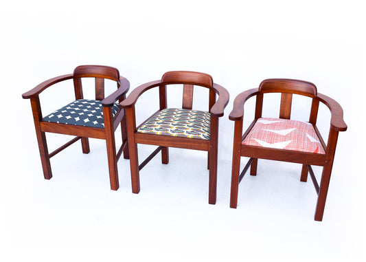 7 Vintage Station Master's Chairs - priced per chair