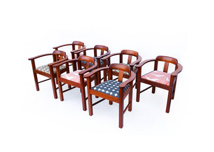 7 Vintage Station Master's Chairs - priced per chair