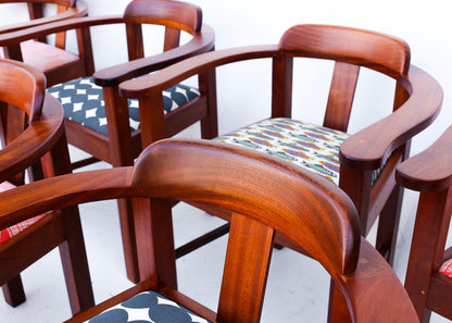 7 Vintage Station Master's Chairs - priced per chair