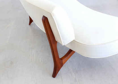 Rare Floating Curved Sofa by Vladimir Kagan