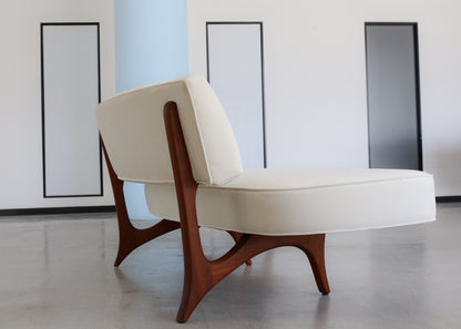 Rare Floating Curved Sofa by Vladimir Kagan