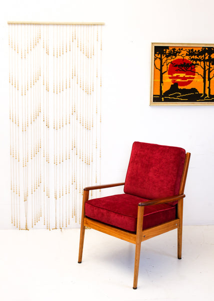 Mid-century Retro Beaded Curtain