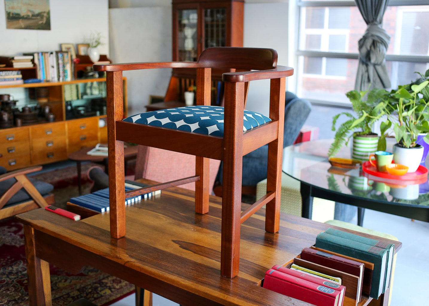 7 Vintage Station Master's Chairs - priced per chair