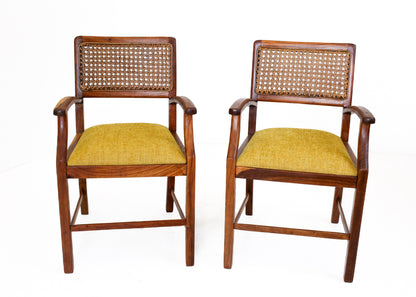 Pair of Vintage Kiaat Armchairs