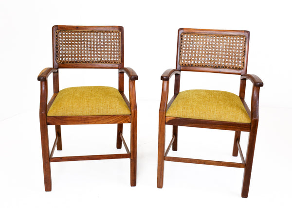 Pair of Vintage Kiaat Armchairs