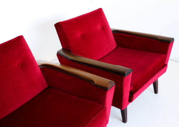 Pair of Airflex Armchairs with Original Drylon Upholstery