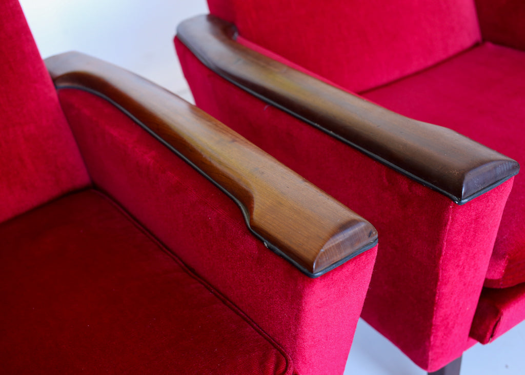 Pair of Airflex Armchairs with Original Drylon Upholstery