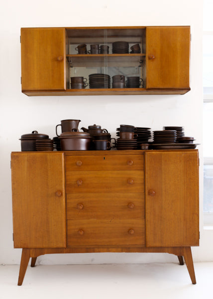 "Golden Key" Mid-century Highboard, UK c.1950s