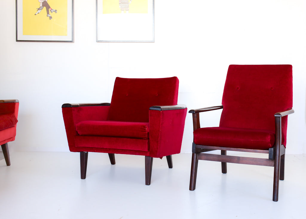 Pair of Airflex Armchairs with Original Drylon Upholstery