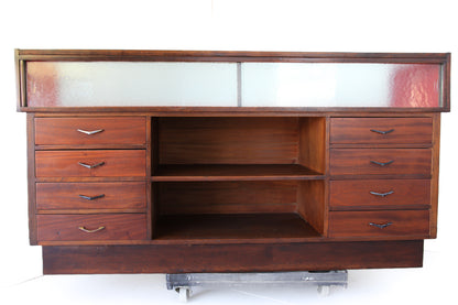 Vintage Shop Counter with Display Case