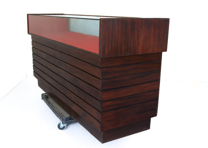 Vintage Shop Counter with Display Case