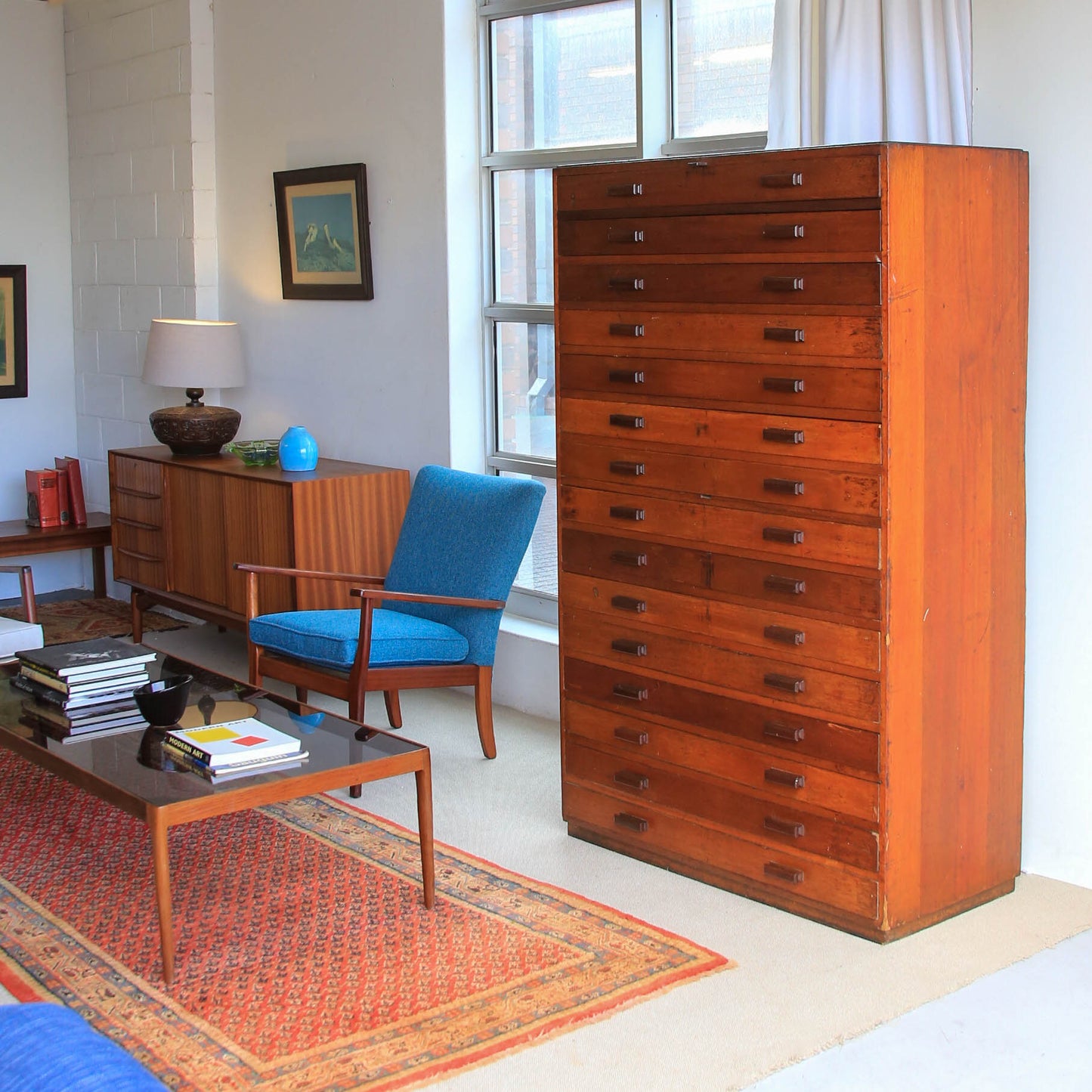 Tall Bank of Drawers