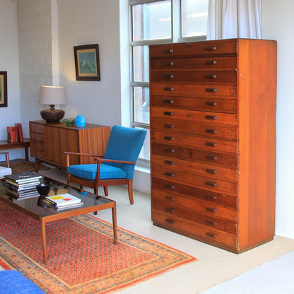 Tall Bank of Drawers