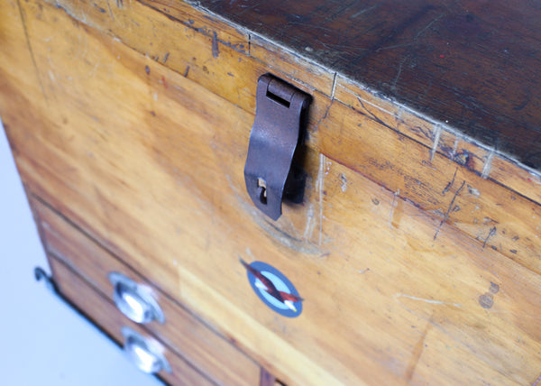 Vintage Tool Cabinet on a Steel Trolley