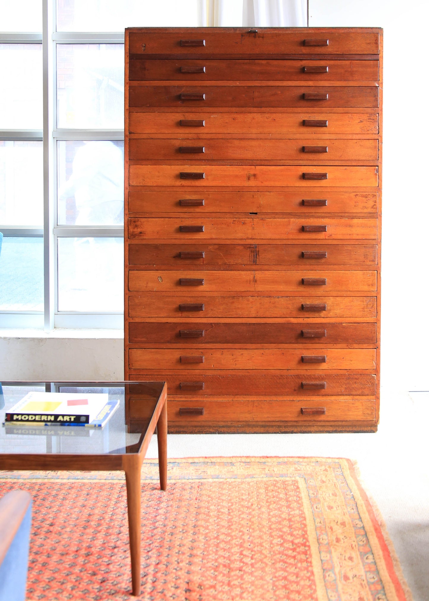 Tall Bank of Drawers
